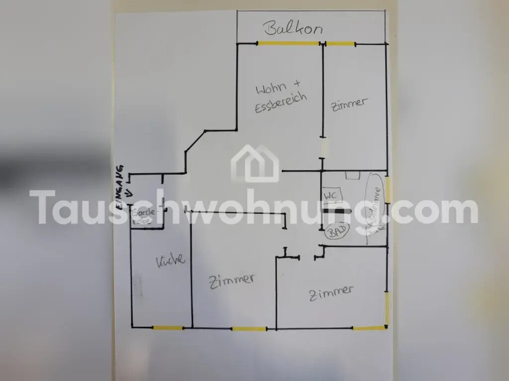 Wohnung zur Miete Tauschwohnung 850 € 4 Zimmer 92 m²<br/>Wohnfläche 1.<br/>Geschoss Alt-Hohenschönhausen Berlin 13053