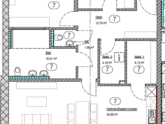 Wohnung zur Miete - Erstbezug 1.308 € 3 Zimmer 109 m² 1. Geschoss Olk Ralingen 54310