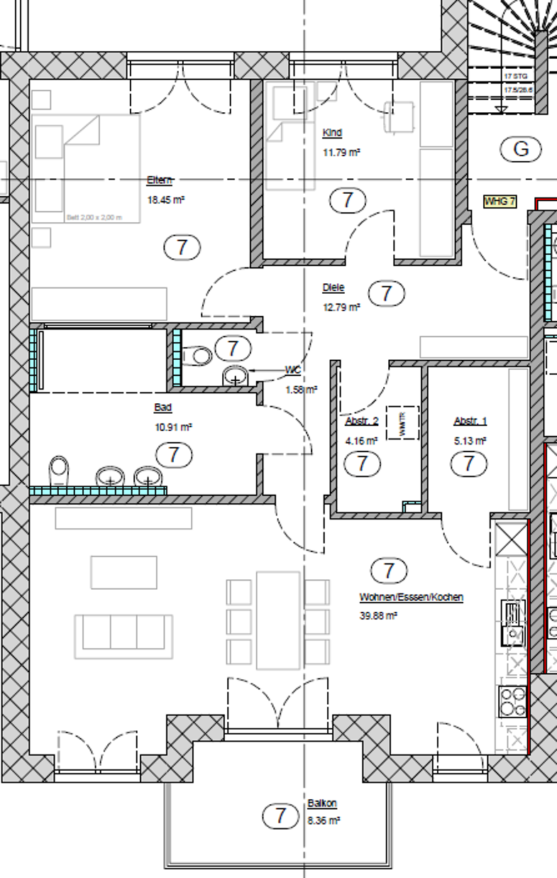 Wohnung zur Miete - Neubau 1.417 € 3 Zimmer 109 m² 1. Geschoss frei ab 15.09.2025 Olk Ralingen 54310
