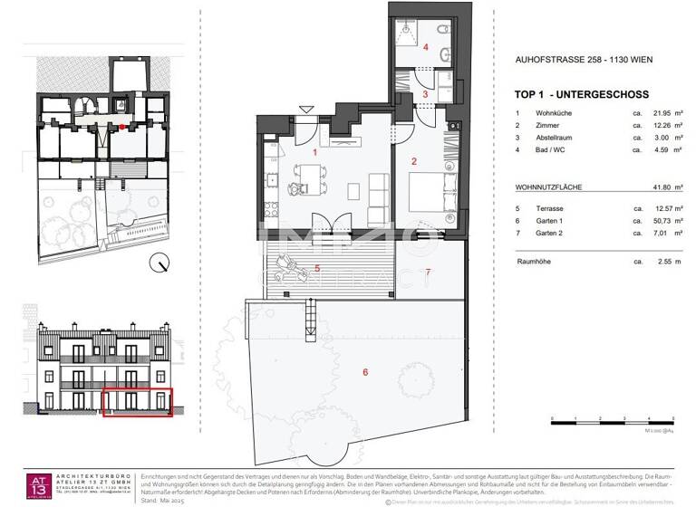 Wohnung zum Kauf - Erstbezug 388.000 € 2 Zimmer 41,8 m² Wien 1130