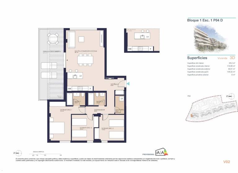 Penthouse zum Kauf provisionsfrei 476.000 € 4 Zimmer 110 m² Paseo de la mar Denia 03770