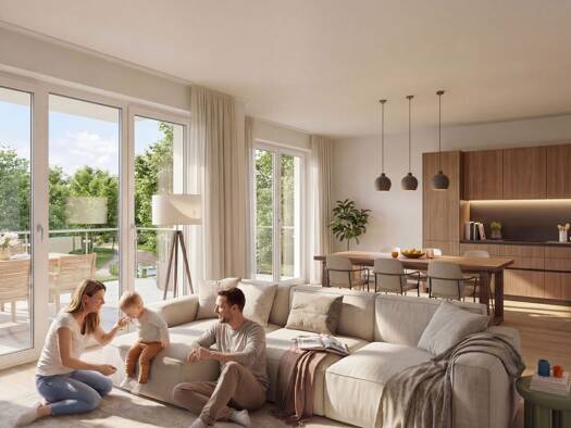 Wohnung zum Kauf - Neubau provisionsfrei 331.830 € 3 Zimmer 73,7 m² 1. Geschoss Sporckstraße 13 Hövelhof Hövelhof 33161