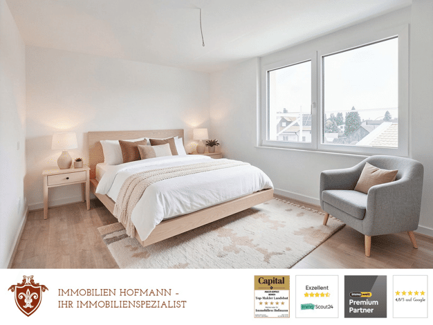 Wohnung zur Miete - Erstbezug 850 € 3 Zimmer 74,2 m² EG frei ab 01.10.2026 Velden Velden 84149