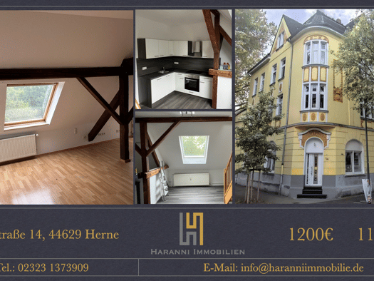 Loft zur Miete 1.200 € 5,5 Zimmer 115 m² 3. Geschoss frei ab sofort Bertastraße 14 Baukau-Ost Herne 44629