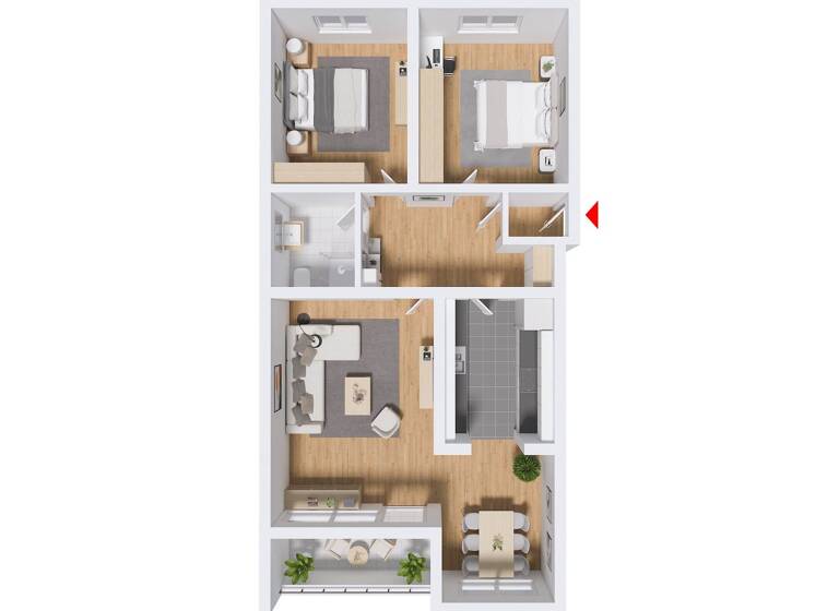 Wohnung zum Kauf 189.000 € 3 Zimmer 73 m² 1. Geschoss Laatzen-Mitte Laatzen 30880