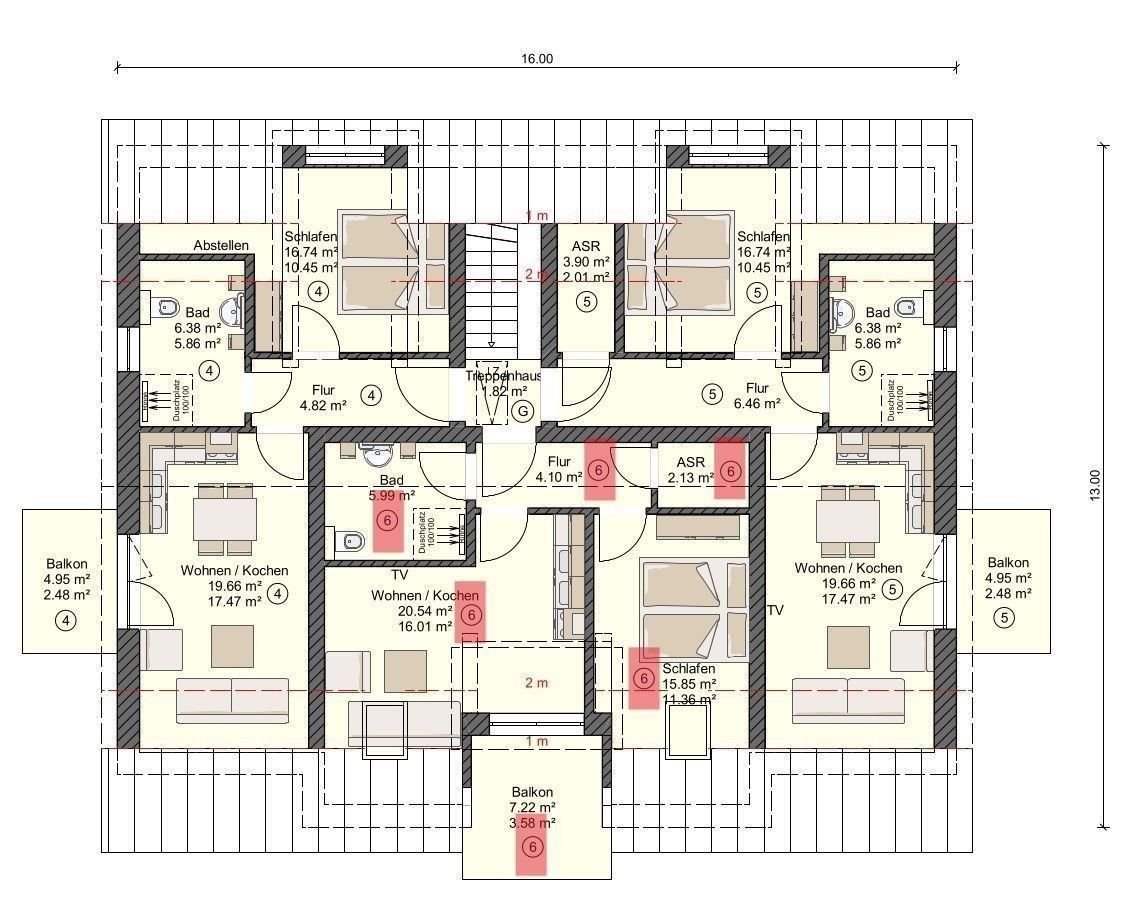 Wohnung zur Miete 1.400 € 2 Zimmer 45 m²<br/>Wohnfläche 1.<br/>Geschoss Zingst Zingst 18374