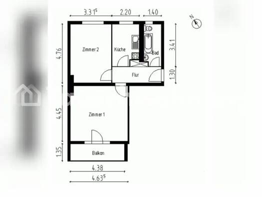 Wohnung zur Miete Tauschwohnung 342 € 2 Zimmer 53 m² 3. Geschoss Britz Berlin 12055