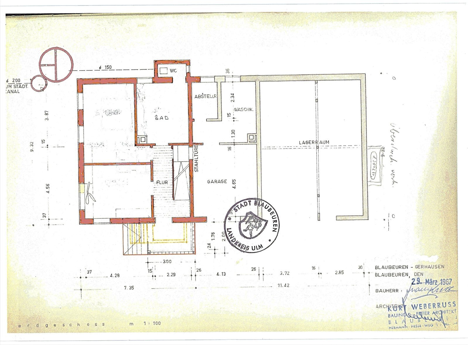 Einfamilienhaus zum Kauf 258.000 € 6 Zimmer 147 m²<br/>Wohnfläche 431 m²<br/>Grundstück Gerhausen Gerhausen 89143