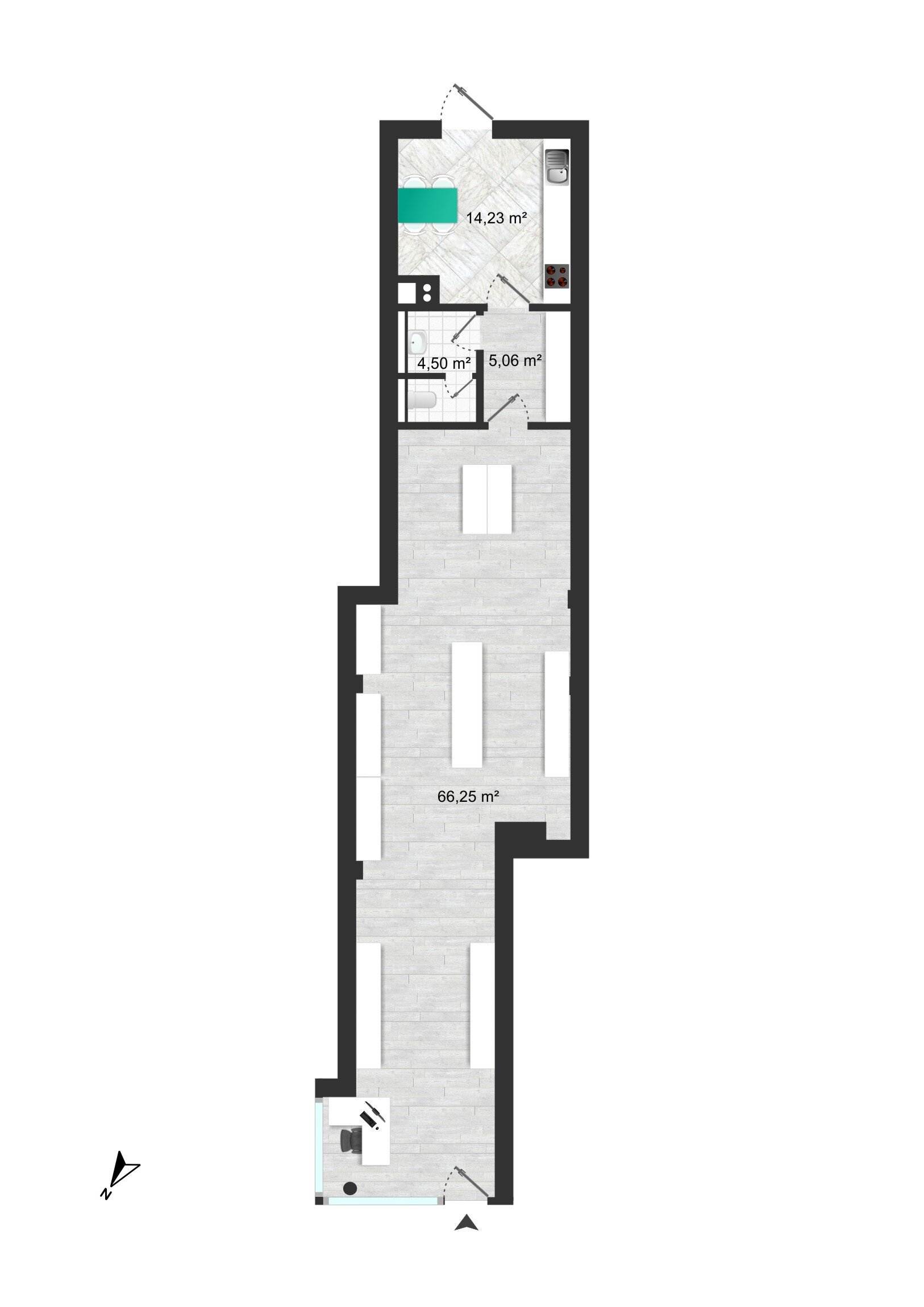 Bürofläche zur Miete 1.530 € 90 m²<br/>Bürofläche Pfersee - Süd Augsburg 86157