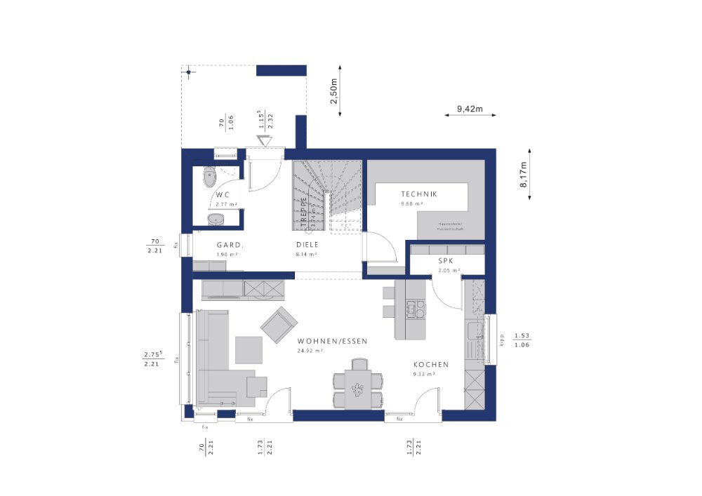 Einfamilienhaus zum Kauf provisionsfrei 297.911 € 5 Zimmer 125 m²<br/>Wohnfläche 1 m²<br/>Grundstück Tuniswald Langenargen 88085