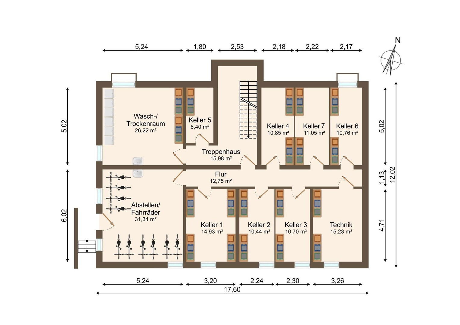 Wohnung zum Kauf provisionsfrei 304.500 € 2,5 Zimmer 55,4 m²<br/>Wohnfläche 1.<br/>Geschoss 01.07.2026<br/>Verfügbarkeit Brunnengasse 6 Großingersheim Ingersheim 74379