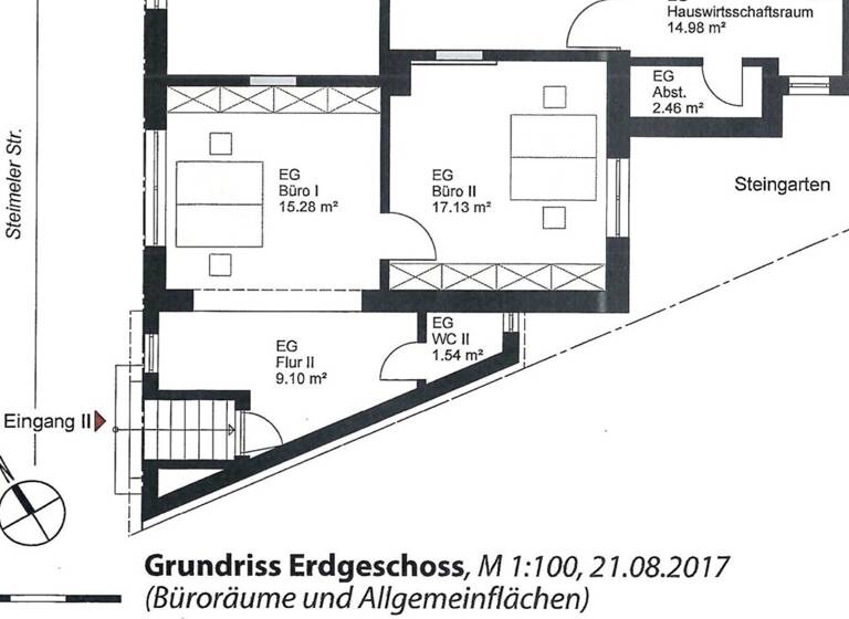 Bürofläche zur Miete 350 € 2 Zimmer 32,4 m² Bürofläche Puderbach 56305