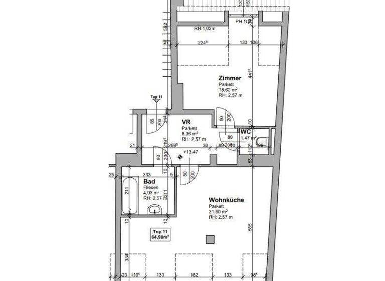 Wohnung zum Kauf provisionsfrei 249.000 € 2 Zimmer 65 m² Eggenberg Graz 8020