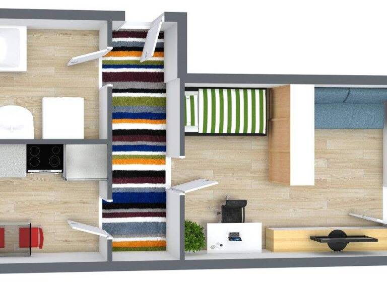 Studio zur Miete 271 € 1 Zimmer 37,3 m² 2. Geschoss Bergstr. 11 Geismar 37308