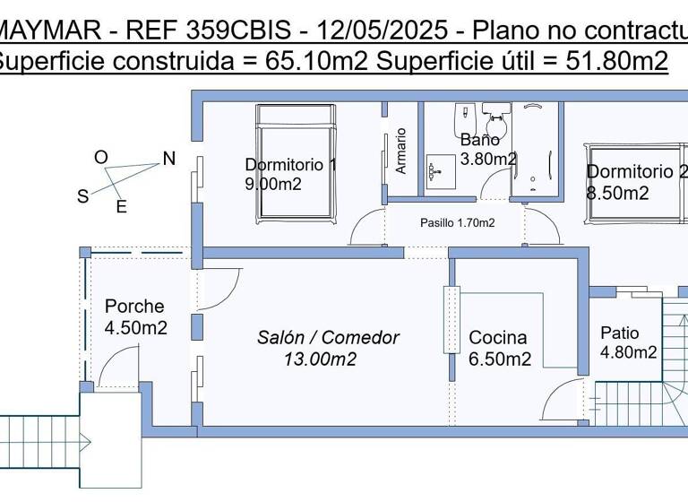 Bungalow zum Kauf provisionsfrei 119.000 € 3 Zimmer 52 m² Calle ALTOS DEL LIMONAR 596 Torrevieja 03180