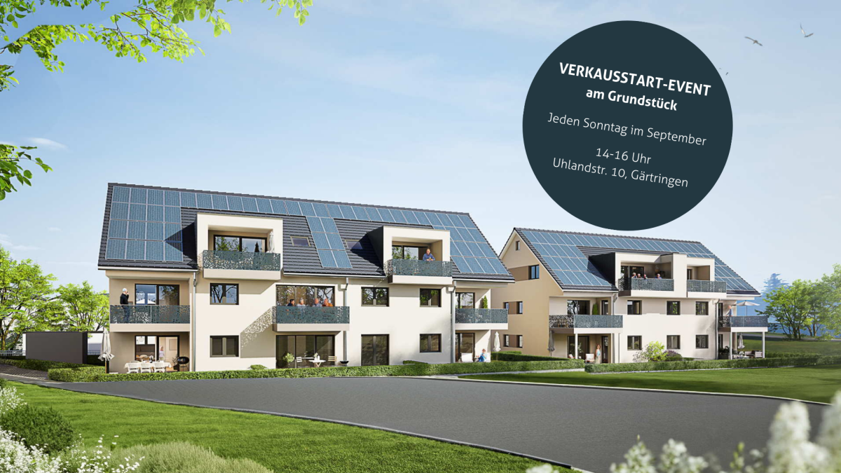 Wohnung zum Kauf provisionsfrei 559.000 € 3 Zimmer 77,5 m²<br/>Wohnfläche 1.<br/>Geschoss Uhlandstraße 10 + 10/1 Gärtringen Gärtringen 71116