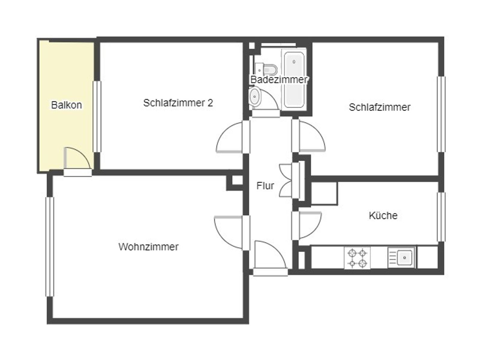 Immobilie zum Kauf provisionsfrei als Kapitalanlage geeignet 209.000 € 3 Zimmer 66 m²<br/>Fläche Garath Düsseldorf 40595