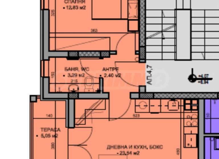 Studio zum Kauf 104.647 € 2 Zimmer 72,2 m² Plovdiv