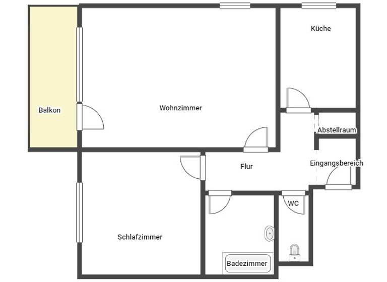 Wohnung zur Miete 759 € 2 Zimmer 71,6 m² 2. Geschoss Am Knappengraben 24 Neustadt-Stadt Neustadt an der Weinstraße 67433