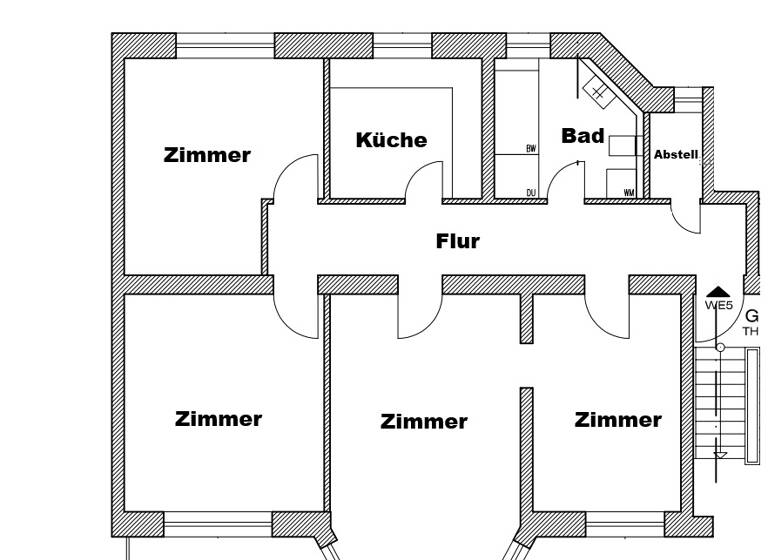 Wohnung zum Kauf 479.000 € 4 Zimmer 104 m² 2. Geschoss Georg-Büchner-Straße 28 - WE5 Stadtmitte Rostock 18055