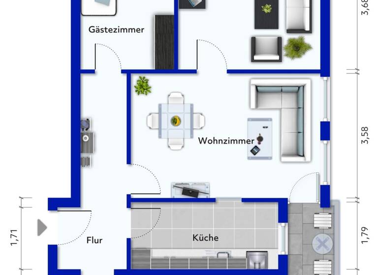 Wohnung zum Kauf 270.000 € 4 Zimmer 85 m²<br/>Wohnfläche Alterlangen Erlangen 91056