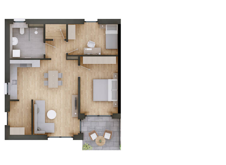 Wohnung zum Kauf - Erstbezug 341.900 € 3 Zimmer 74 m² EG Landau Landau an der Isar 94405