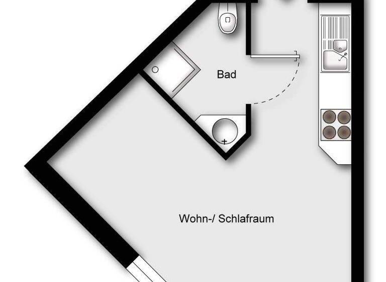 Studio zum Kauf als Kapitalanlage geeignet 29.500 € 1 Zimmer 42,9 m² Rohrlachstraße Friesenheim/Nord Ludwigshafen am Rhein 67063