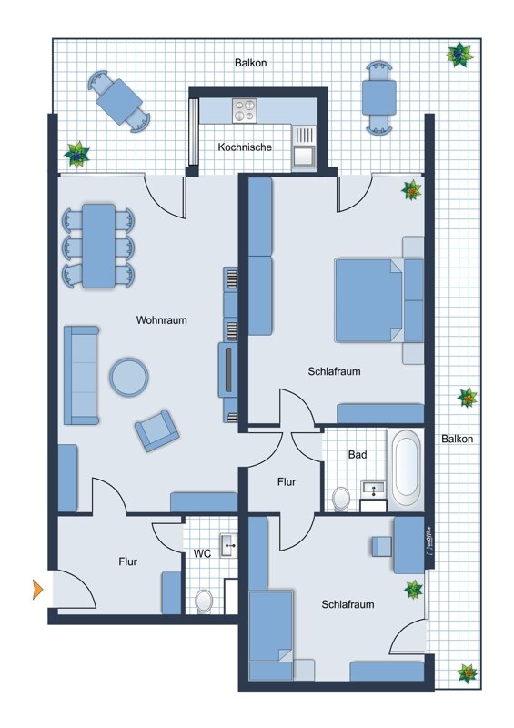 Wohnung zum Kauf 340.000 € 3 Zimmer 95 m²<br/>Wohnfläche 2.<br/>Geschoss Bernau am Chiemsee 83233