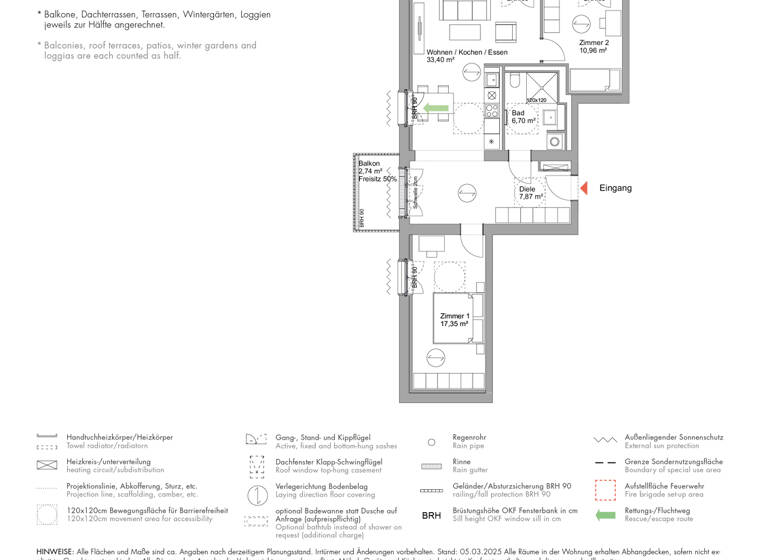 Wohnung zum Kauf 646.000 € 3 Zimmer 79 m²<br/>Wohnfläche 1.<br/>Geschoss Schwedische Allee 33 Krampnitz Potsdam 14476