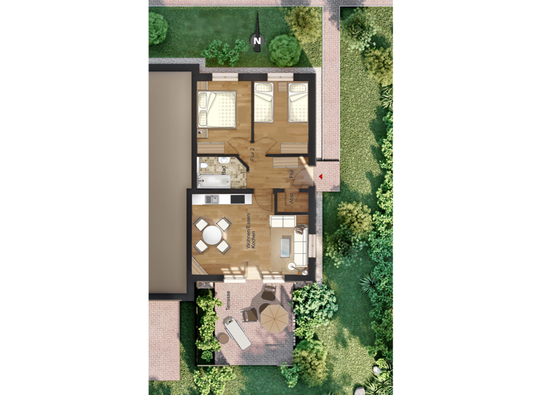 Terrassenwohnung zum Kauf 329.000 € 3 Zimmer 57 m² frei ab sofort Zingst 18374