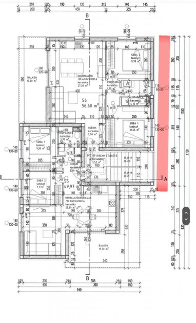 Wohnung zum Kauf 214.000 € 2 Zimmer 63 m² 1. Geschoss Trogir center