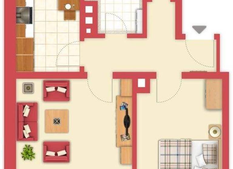 Wohnung zur Miete 795 € 2 Zimmer 61 m² 2. Geschoss frei ab 01.04.2026 Sandrartstr. 49 St Johannis Nürnberg 90419