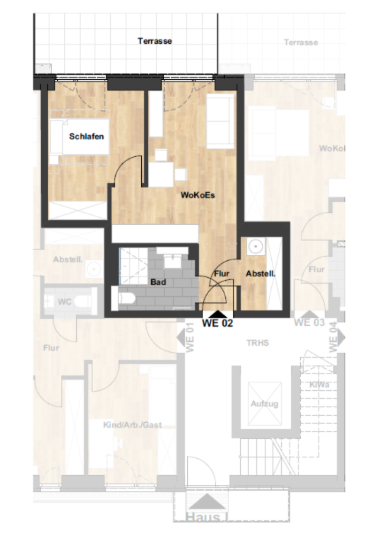 Wohnung zur Miete 610 € 2 Zimmer 44,8 m²<br/>Wohnfläche 01.03.2025<br/>Verfügbarkeit Riensförde Stade 21680