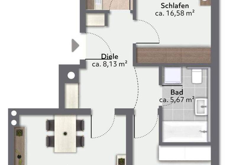 Wohnung zum Kauf 295.000 € 3 Zimmer 75,3 m² Reischenhart Raubling 83064