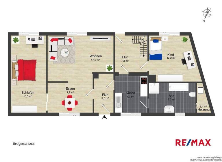 Einfamilienhaus zum Kauf 99.000 € 3 Zimmer 81,8 m² 907 m² Grundstück Eichenbarleben 39167
