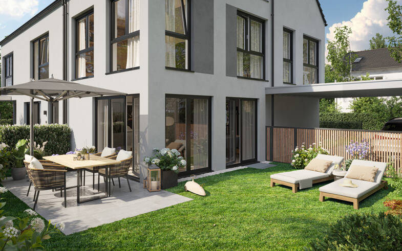 Stadthaus zum Kauf - Neubau provisionsfrei 1.295.000 € 5,5 Zimmer 144,4 m² 136 m² Grundstück Marmolatastraße 2 Trudering-Riem München 81825