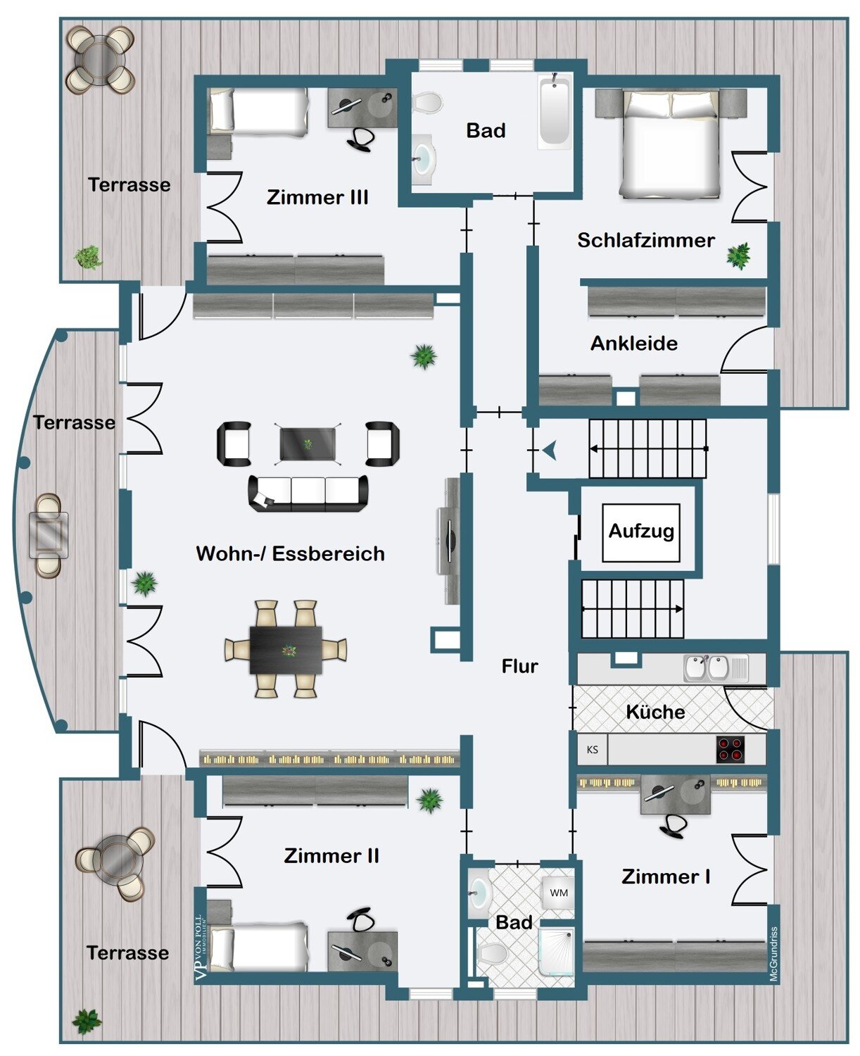 Wohnung zur Miete 2.990 € 5 Zimmer 172 m²<br/>Wohnfläche 4.<br/>Geschoss Eckenheim Frankfurt am Main 60435