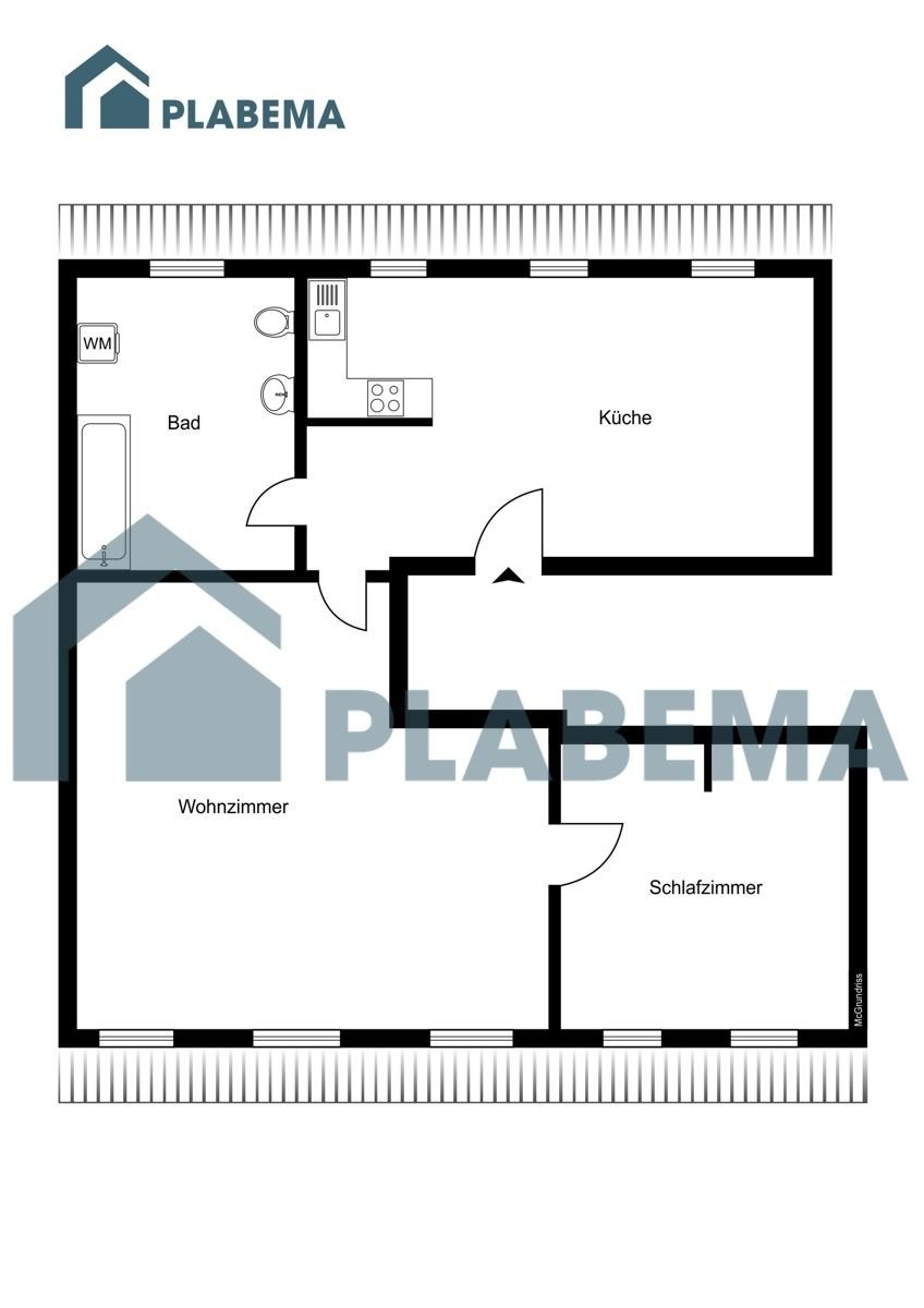 Wohnung zur Miete 708 € 2 Zimmer 59 m²<br/>Wohnfläche Puschkinstraße 39 Schelfstadt Schwerin 19055