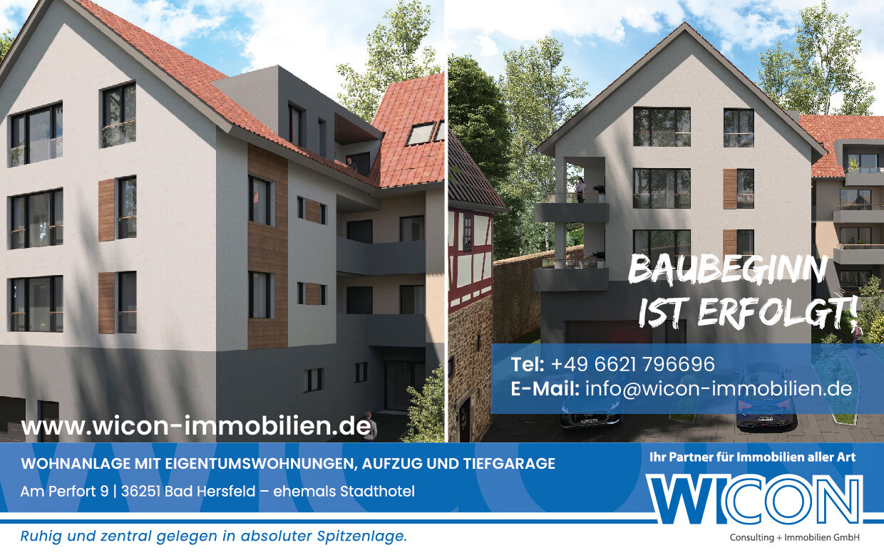 Wohnung zum Kauf provisionsfrei 3.<br/>Geschoss 01.08.2026<br/>Verfügbarkeit Am Perfort 9 Bad Hersfeld Bad Hersfeld 36251