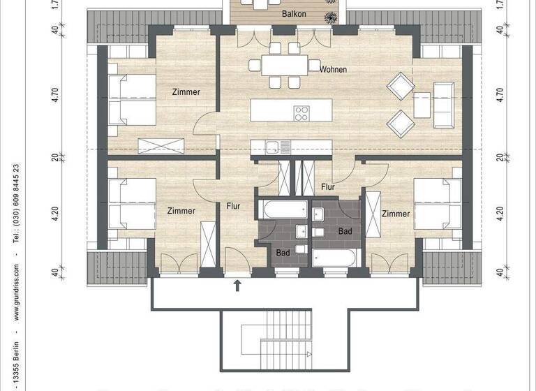 Wohnung zum Kauf 475.000 € 4 Zimmer 112,4 m² 2. Geschoss Köriser Straße 13 Bestensee 15741