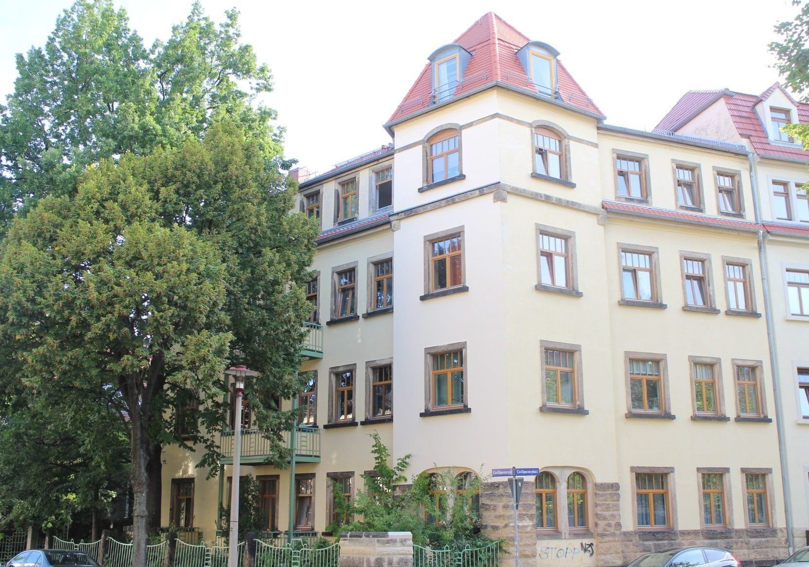 Wohnung zur Miete 329 € 2 Zimmer 45 m²<br/>Wohnfläche 3.<br/>Geschoss Grillparzer Str.31 Cotta (Grillparzerplatz) Dresden 01157