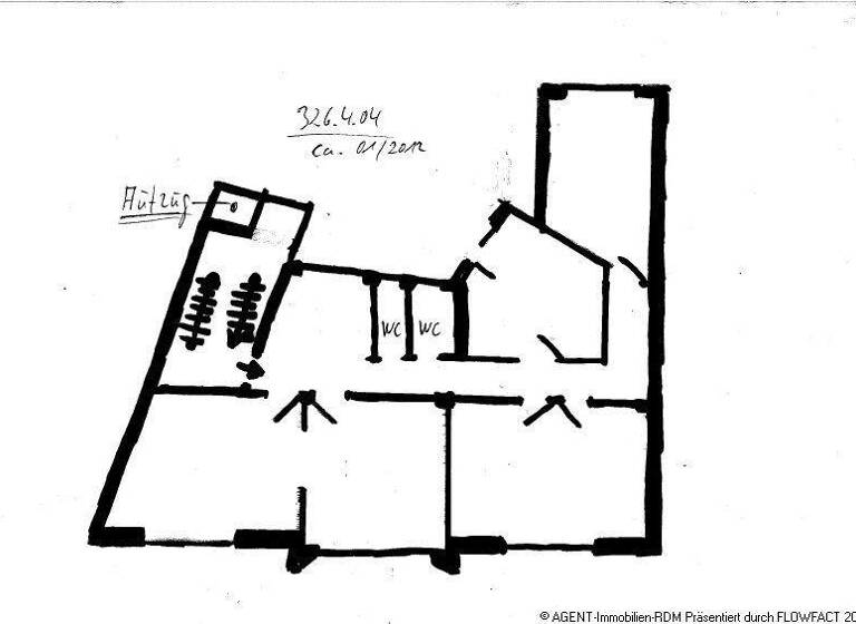 Wohnung zur Miete 1.170 € 4 Zimmer 130 m² 3. Geschoss Mitte Dortmund 44137