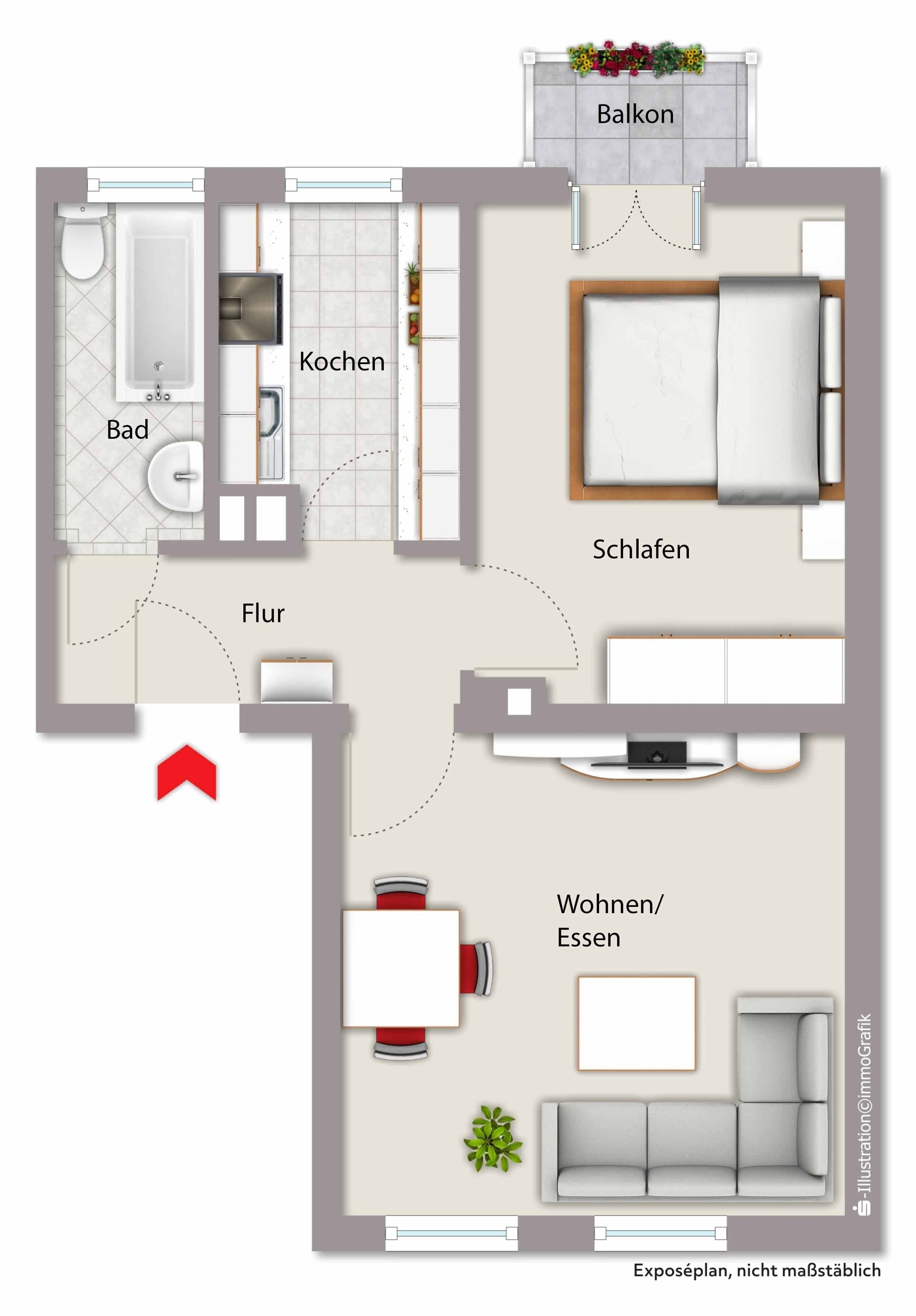 Wohnung zum Kauf 229.000 € 2 Zimmer 47,6 m²<br/>Wohnfläche 2.<br/>Geschoss ab sofort<br/>Verfügbarkeit Altstadt / St. Sebald Nürnberg 90403