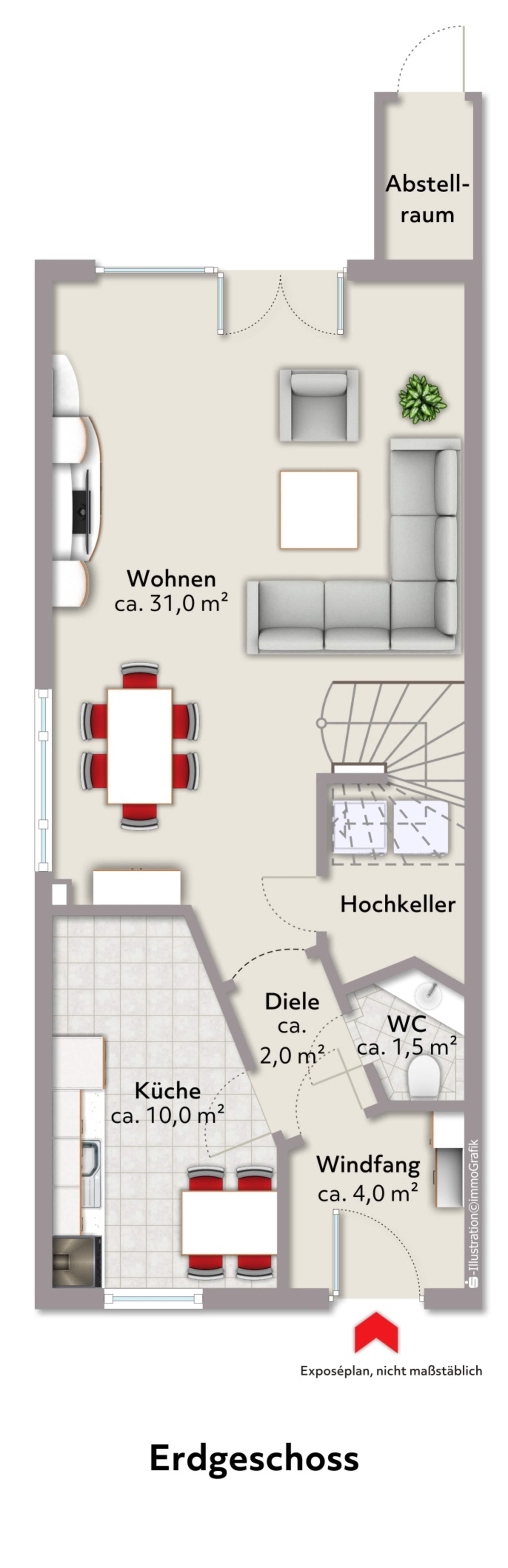 Reihenendhaus zum Kauf 335.000 € 3 Zimmer 91,7 m²<br/>Wohnfläche 380 m²<br/>Grundstück Stuhr Stuhr 28816