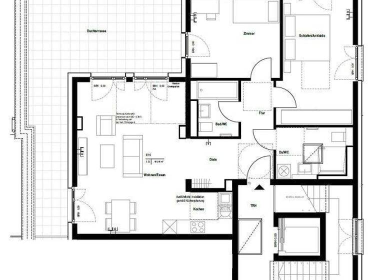 Wohnung zur Miete 1.483 € 3 Zimmer 106,4 m² 4. Geschoss Salinenstraße 4/5 Jagstfeld Bad Friedrichshall 74177