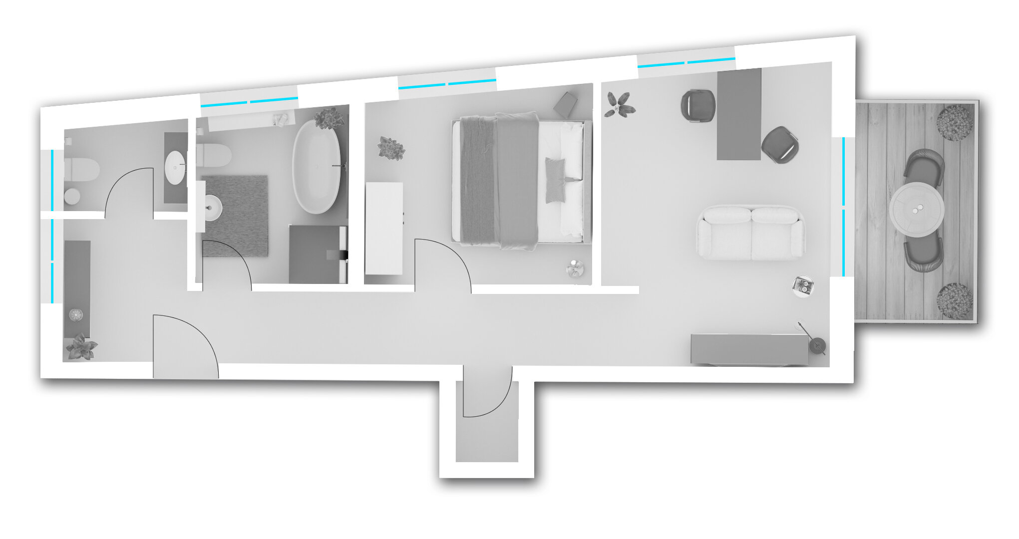 Wohnung zum Kauf provisionsfrei 256.984 € 3,5 Zimmer 49,4 m²<br/>Wohnfläche 1.<br/>Geschoss Estricher Weg 5 Feyen 1 Trier 54294