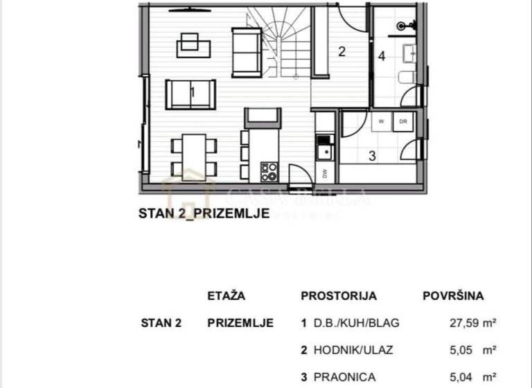 Wohnung zum Kauf 520.000 € 3 Zimmer 79 m² Krk Centar