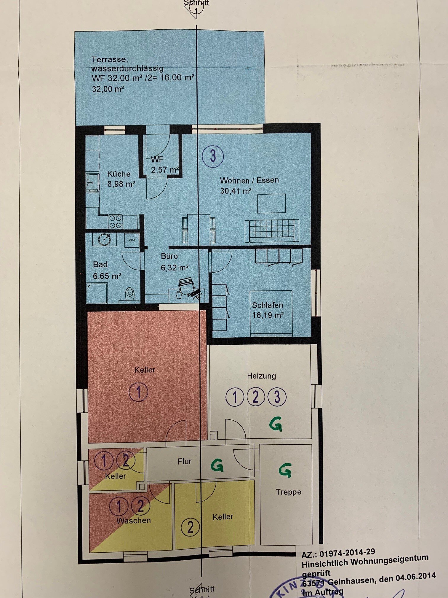 Wohnung zum Kauf 256.000 € 3 Zimmer 71 m²<br/>Wohnfläche Heldenbergen Nidderau-Heldenbergern 61130