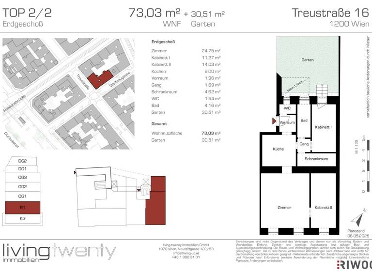 Wohnung zum Kauf 180.000 € 3 Zimmer 73 m² EG Wien 1200