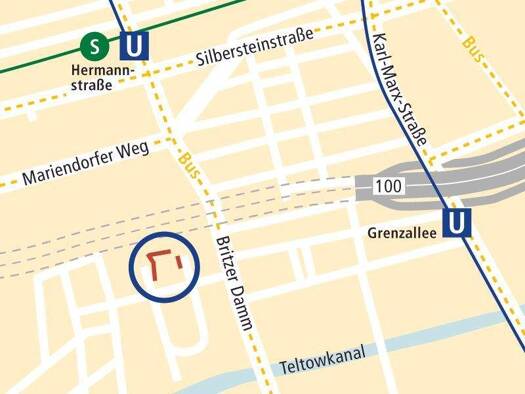 Außenstellplatz zur Miete provisionsfrei 70 € Britz Berlin 12347